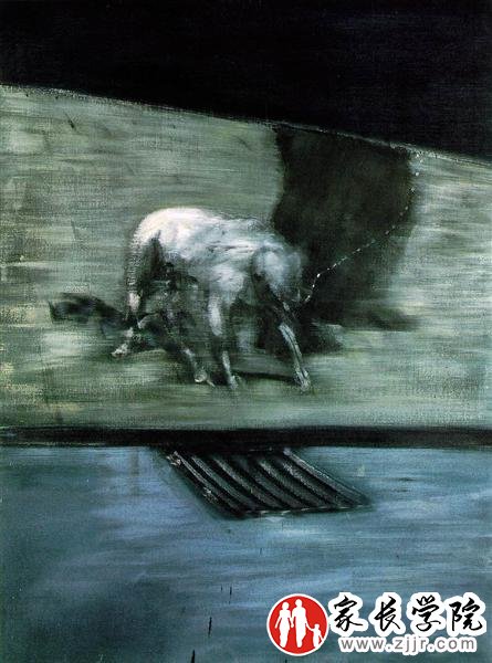 《人和狗》(Man With Dog),1953 弗朗西斯·培根